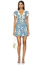 view 1 of 3 Lacie Dress in Amelia Bouquet Blue