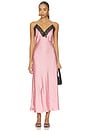 view 1 of 4 VESTIDO ALBERTA in Floral Trail Jacquard Pink