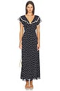 view 1 of 3 Bethea Dress in Layla Dot Navy