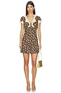 view 1 of 4 VESTIDO LACIE in Eva Floral Brown