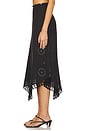 view 3 of 6 Imola Skirt Rose in Trail Embroidery Black