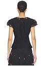 view 3 of 4 Elaine Top in Sun Embroidery Black