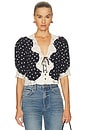 view 1 of 4 Ursula Top in Layla Dot Navy