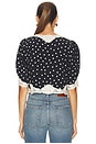 view 3 of 4 Ursula Top in Layla Dot Navy
