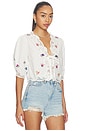 view 2 of 5 Ursula Top in Bud Embroidery Ivory
