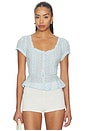 view 1 of 5 Sandi Top in Powder Blue