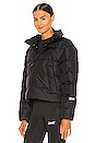 view 3 of 5 Cropped Puffer Jacket in Black