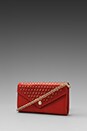 view 1 of 6 Chain Wallet with Studs in Fire Engine