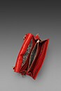 view 5 of 6 Chain Wallet with Studs in Fire Engine