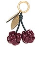 view 1 of 4 CHERRY CHARM キーチェーン in Bordeaux, Verdian, & Willow