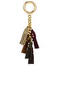 view 2 of 4 BRELOQUES DE SAC MULTI TASSEL in Mulberry, Vintage, Moss, & Fond