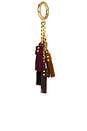 view 3 of 4 BRELOQUES DE SAC MULTI TASSEL in Mulberry, Vintage, Moss, & Fond