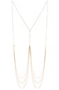 view 2 of 2 Triangle Stud Body Chain in Gold