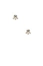 view 3 of 3 BRINCOS in Rhodium & Pearl