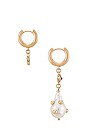 view 2 of 3 PENDIENTES in Gold