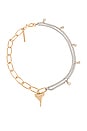 view 1 of 2 Shark Tooth Multi Chain Necklace in Gold