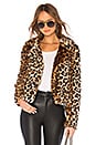 view 1 of 4 Hudson Faux Fur Jacket in Leopard Multi
