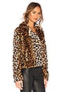 view 2 of 4 Hudson Faux Fur Jacket in Leopard Multi