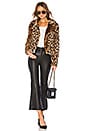 view 4 of 4 Hudson Faux Fur Jacket in Leopard Multi