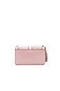 view 2 of 6 BOLSO CRUZADO CHEVRON QUILTED LOVE in Vintage Pink