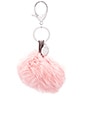view 1 of 1 PORTE-CLÉ AVEC POMPON EN LAPIN in Vintage Pink