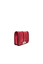 view 3 of 6 Chevron Quilted Small Love Bag in Deep Red