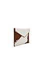 view 3 of 5 Leo Calf Hair Clutch in Sand in Hair calf Sand
