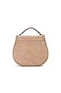 view 2 of 5 Small Vanity Saddle Bag in Sandstone