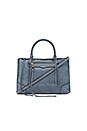 view 1 of 5 Regan Satchel Tote in Dusty Blue