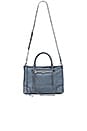 view 5 of 5 Regan Satchel Tote in Dusty Blue