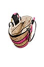 view 4 of 4 Straw Tote in Pink Multi