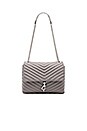view 5 of 5 Edie Flap Shoulder Bag in Grey