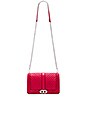view 5 of 5 Chevron Quilted Love Crossbody Bag in Scarlet