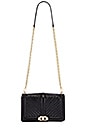 view 5 of 5 Chevron Quilted Love Crossbody Bag in Black
