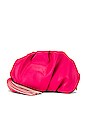 view 1 of 4 Ruched Clutch in Acid Pink