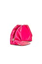 view 3 of 4 Ruched Clutch in Acid Pink