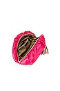 view 4 of 4 Ruched Clutch in Acid Pink
