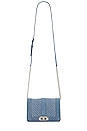 view 5 of 5 Chevron Quilted Small Love Crossbody in Denim