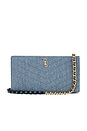view 2 of 6 Soft Wallet On A Chain in Denim