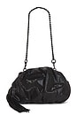 view 1 of 4 Ruched Small Clutch in Black