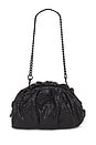 view 2 of 4 Ruched Small Clutch in Black
