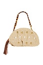 view 1 of 4 Ruched Clutch in Natural