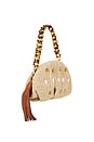view 3 of 4 Ruched Clutch in Natural