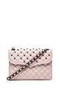 view 1 of 5 Quilted Mini Affair with Studs in Pale Pink