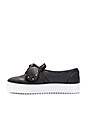 view 5 of 6 Stacey Studded Sneaker in Black Lamba