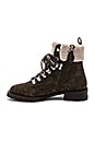 view 5 of 5 BOTTINES JAYLIN in Olive Suede & Natural Shearling