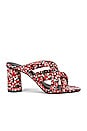 view 1 of 5 Amandine Heel in Red Floral Print