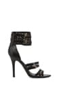 view 1 of 5 Miller Heels in Black/Black Lace in Black & Black Lace