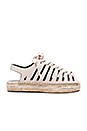 view 1 of 5 Gema Espadrille in Stone Nubuck Snake