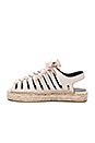 view 5 of 5 Gema Espadrille in Stone Nubuck Snake